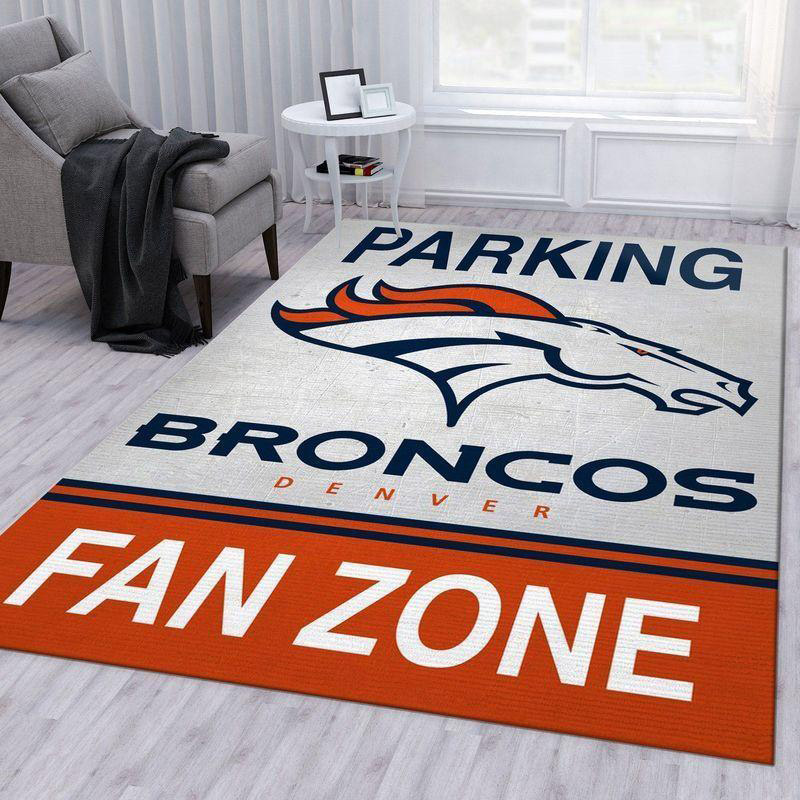 Denver Broncos Rug NFL Area Rug Dining Room Rugs Indoor Outdoor Rugs Rectangle Carpet