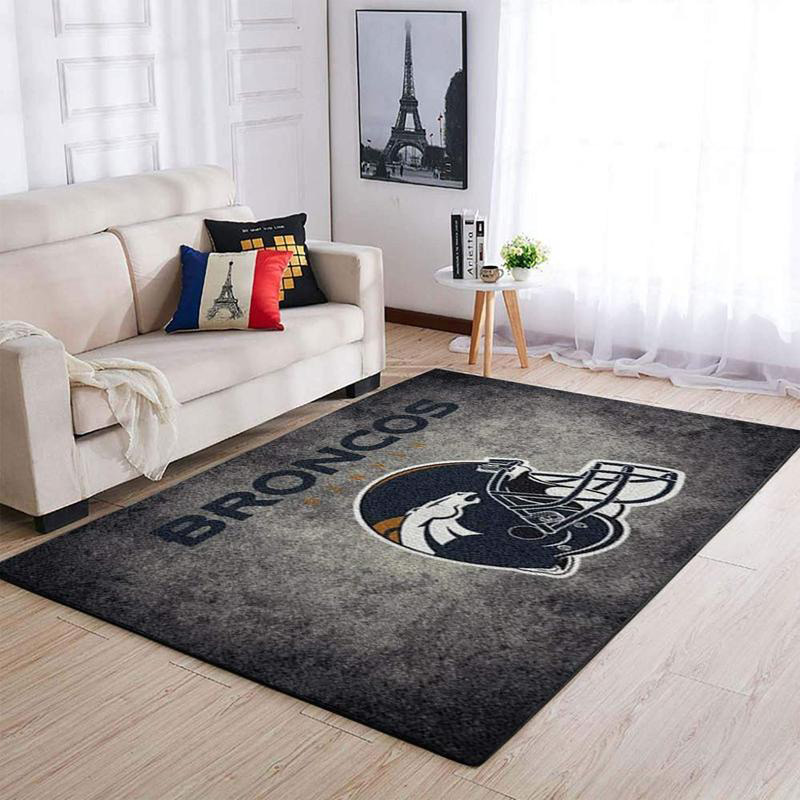 Denver Broncos Area Rug NFL Area Rug Dining Room Rugs Indoor Outdoor Rugs Rectangle Carpet