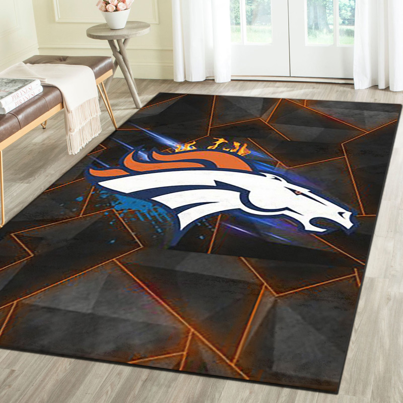 Denver Broncos Rug NFL Area Rug Kitchen Rug Outdoor Rugs Rectangle Carpet
