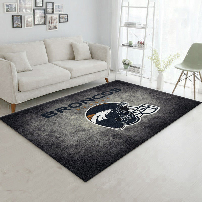 Denver Broncos Rug NFL Area Rug Bathroom Rug Indoor Rugs Rectangle Carpet