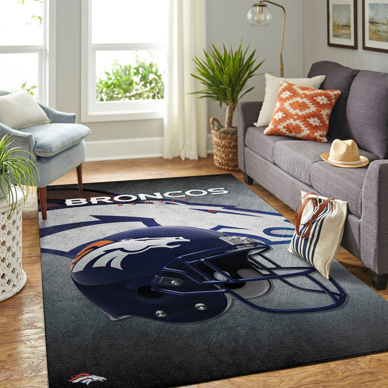 Denver Broncos Rug NFL Area Rug Living Room Rug Outdoor Rugs Rectangle Carpet