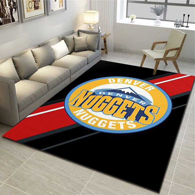 Denver Nuggets Area Rug NBA Area Rug Kitchen Rug Indoor Outdoor Rug Rectangle Carpet