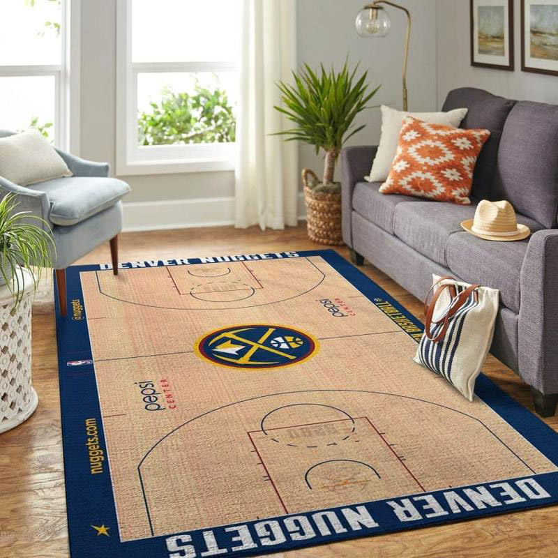 Denver Nuggets Rug NBA Area Rug Living Room Area Rug Indoor Outdoor Rug Rectangle Carpet