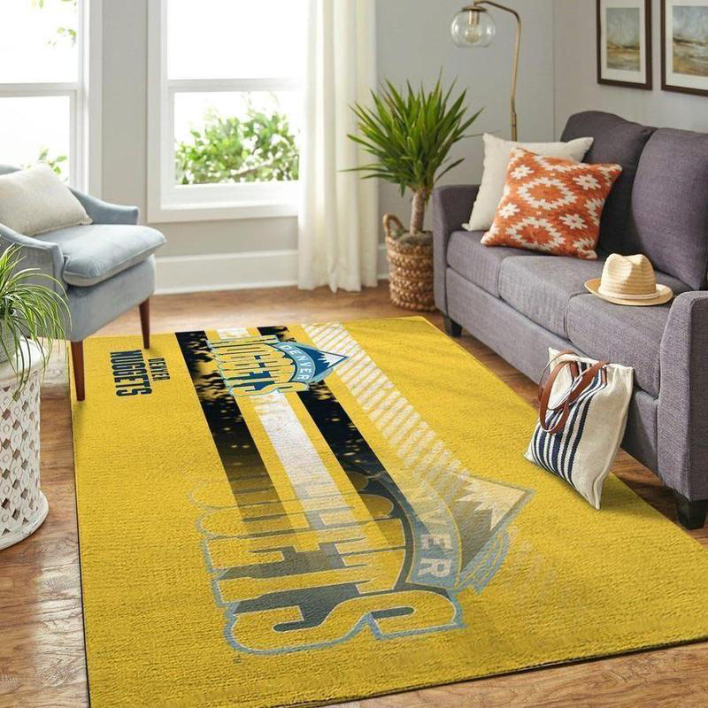 Denver Nuggets Rug NBA Area Rug Dining Room Rug Outdoor Rugs Rectangle Carpet
