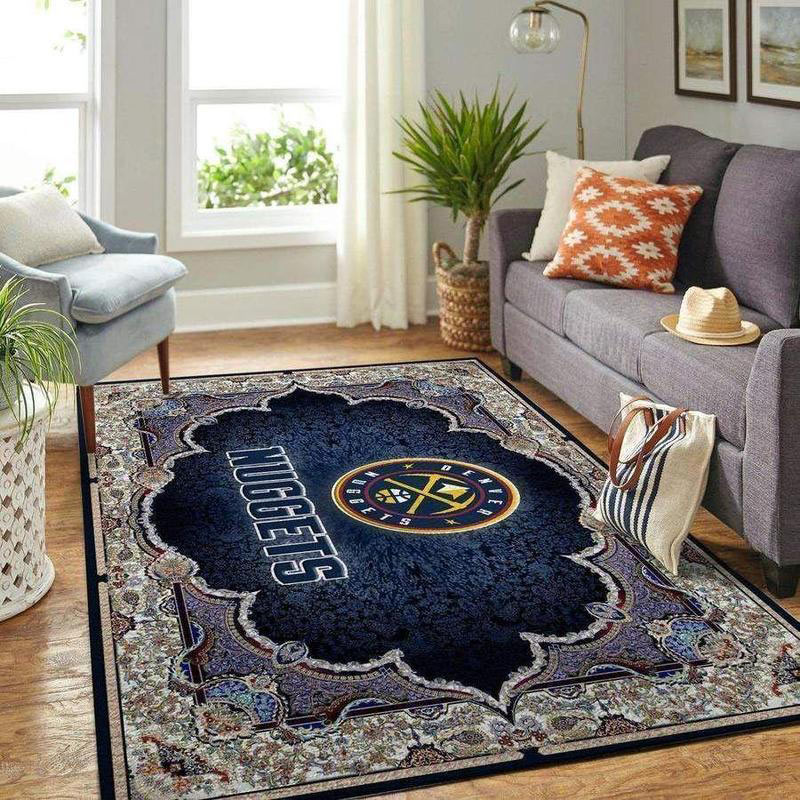 Denver Nuggets Area Rug NBA Area Rug Living Room Area Rug Indoor Outdoor Rug Rectangle Carpet