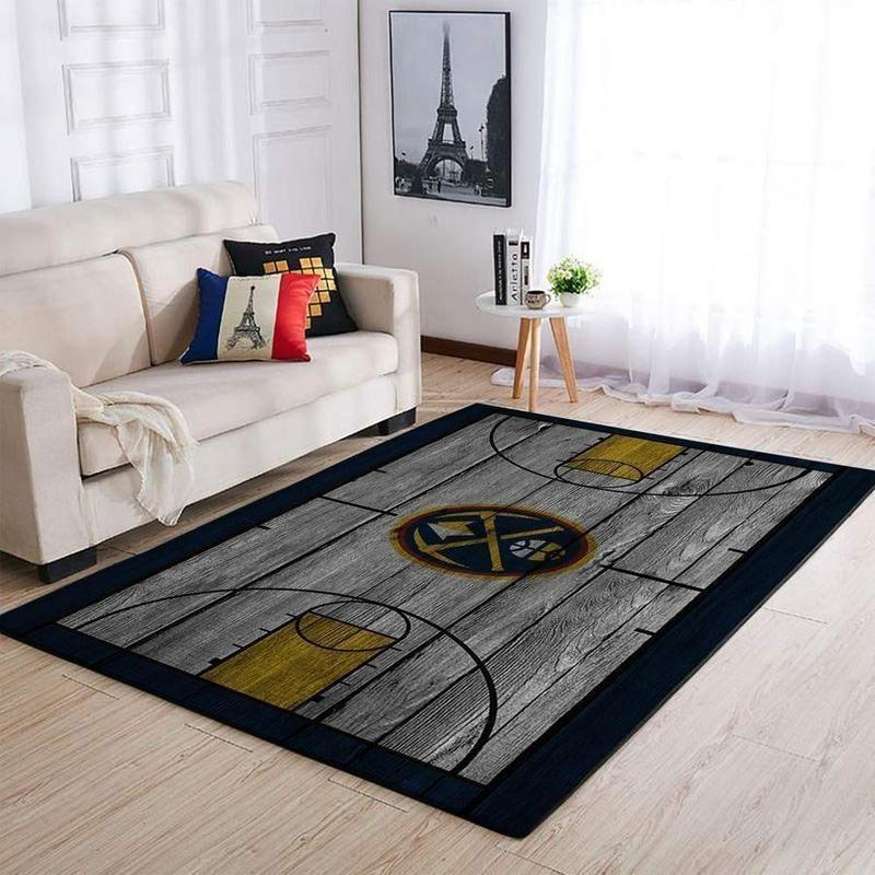 Denver Nuggets Rug NBA Area Rug Bathroom Rug Outdoor Rug Rectangle Carpet