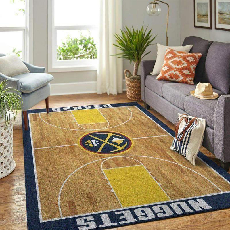 Denver Nuggets Rug NBA Area Rug Bathroom Rug Indoor Outdoor Rug Rectangle Carpet