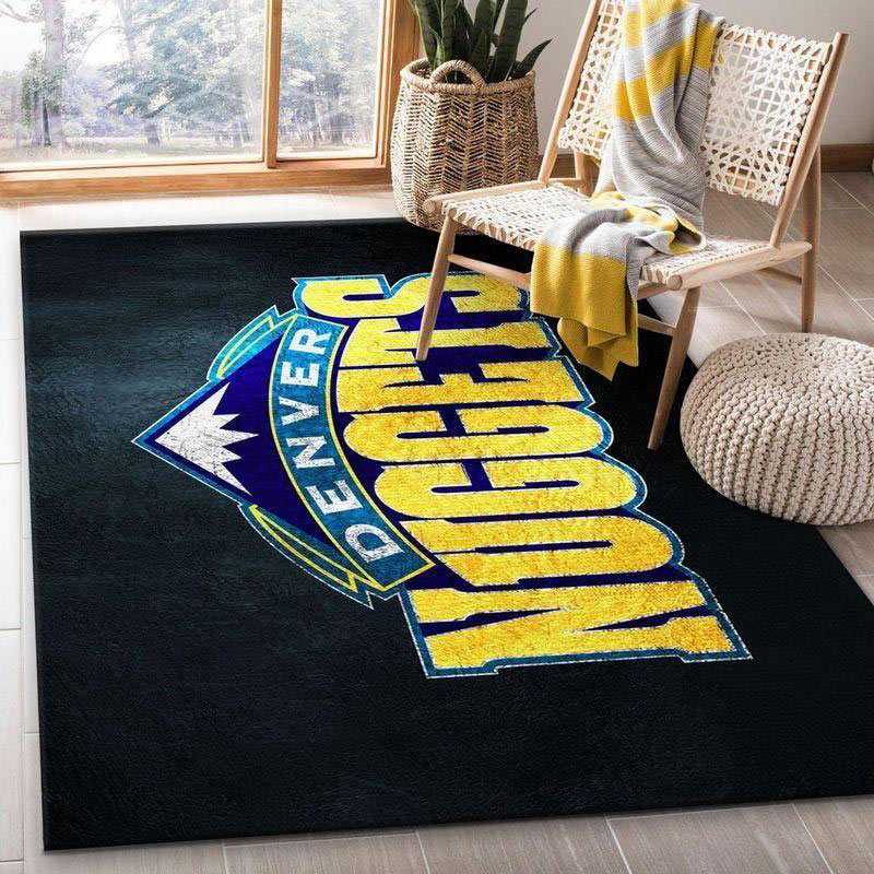 Denver Nuggets Area Rug NBA Area Rug Dining Room Rug Indoor Rug Rectangle Carpet