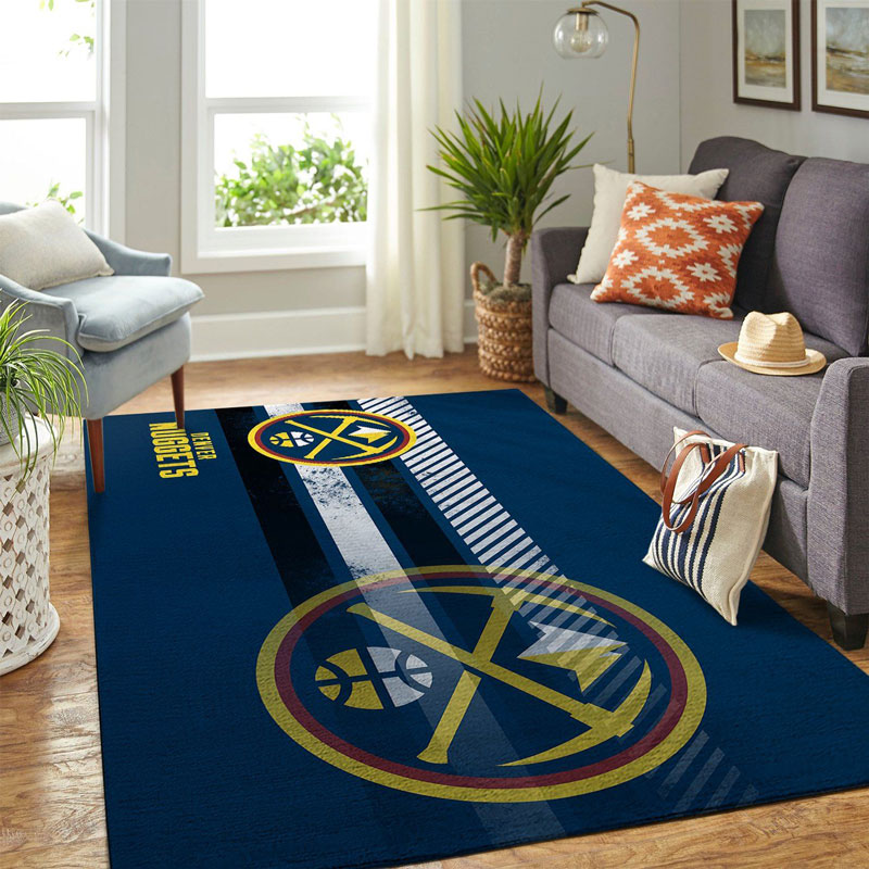 Denver Nuggets Area Rug NBA Area Rug Bathroom Rug Outdoor Rug Rectangle Carpet