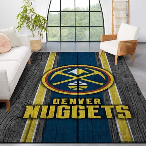 Denver Nuggets Rug NBA Area Rug Living Room Area Rug Indoor Outdoor Rugs Rectangle Carpet