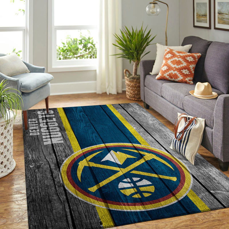 Denver Nuggets Rug NBA Area Rug Kitchen Rug Outdoor Rug Rectangle Carpet