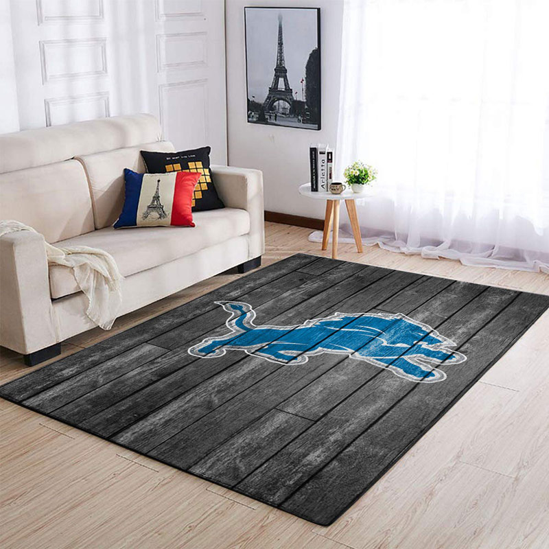 Detroit Lions Rug NFL Area Rug Dining Room Rug Outdoor Rug Rectangle Carpet
