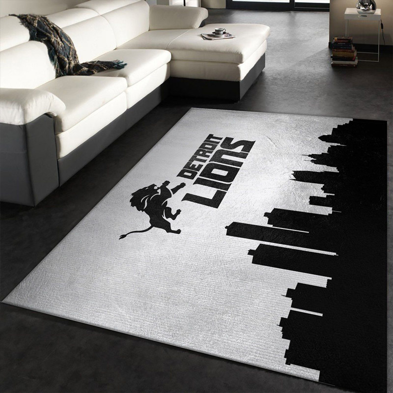 Detroit Lions Rug NFL Area Rug Bedroom Area Rug Outdoor Rug Rectangle Carpet