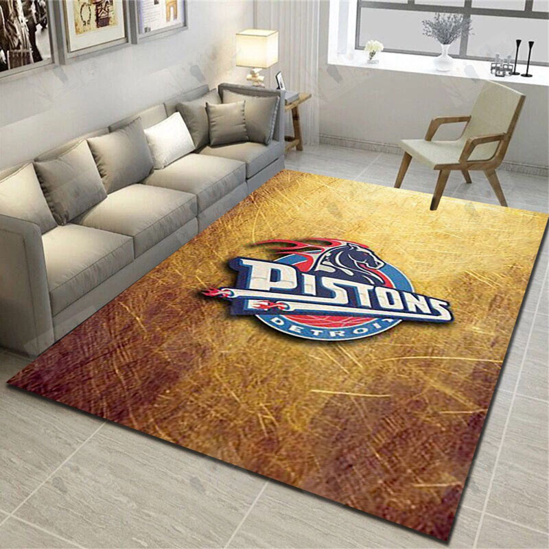 Detroit Pistons Rug NBA Area Rug Bathroom Rugs Indoor Outdoor Rugs Rectangle Carpet