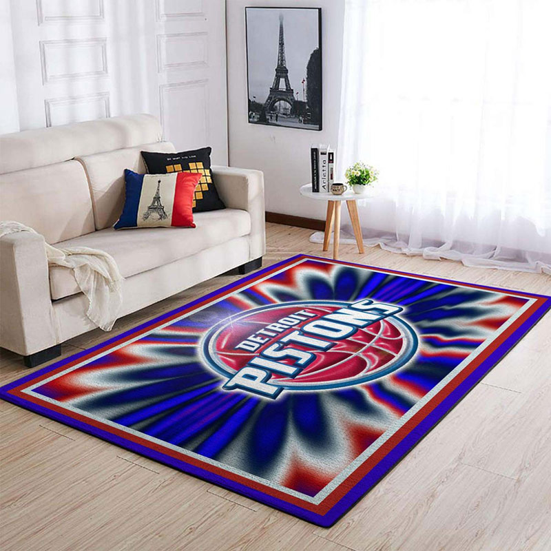 Detroit Pistons Area Rug NBA Area Rug Kitchen Rug Outdoor Rug Rectangle Carpet