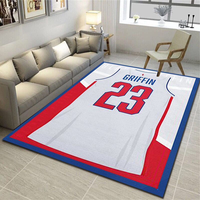 Detroit Pistons Area Rug NBA Area Rug Bathroom Rug Outdoor Rug Rectangle Carpet