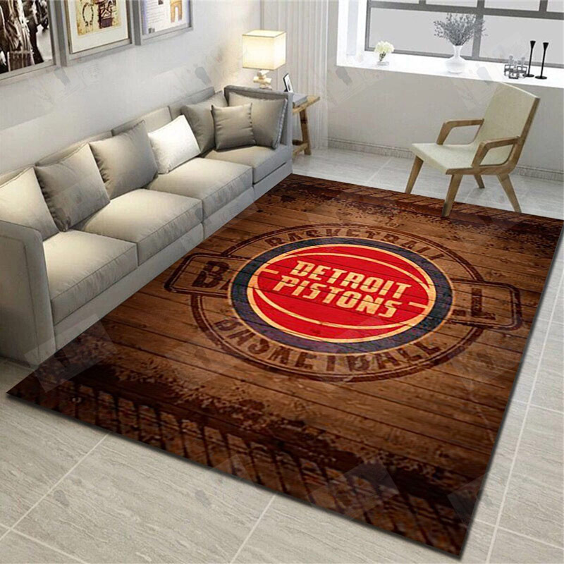 Detroit Pistons Area Rug NBA Area Rug Bedroom Area Rug Outdoor Rugs Rectangle Carpet