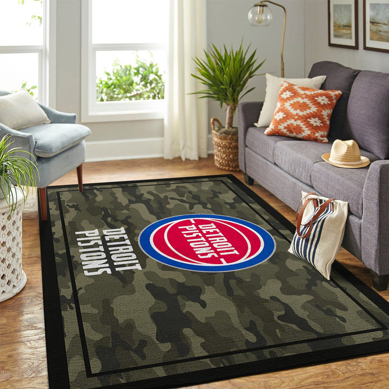Detroit Pistons Rug NBA Area Rug Kitchen Rug Indoor Rugs Rectangle Carpet