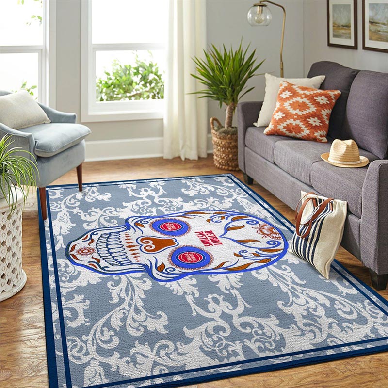 Detroit Pistons Area Rug NBA Area Rug Bathroom Rug Outdoor Rug Rectangle Carpet