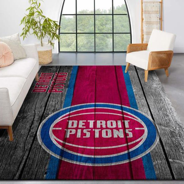Detroit Pistons Rug NBA Area Rug Kitchen Rug Outdoor Rugs Rectangle Carpet