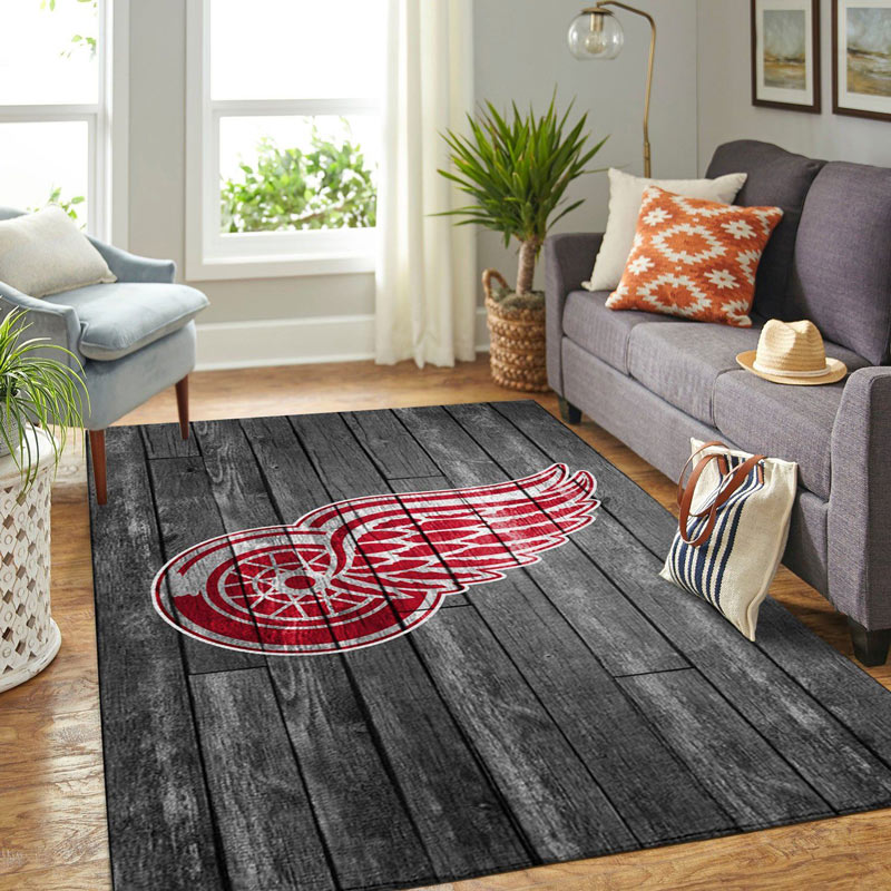 Detroit Red Wings Rug NHL Area Rug Bathroom Rugs Indoor Outdoor Rugs Rectangle Carpet