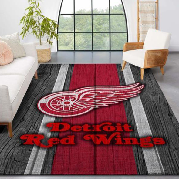 Detroit Red Wings Rug NHL Area Rug Living Room Rug Outdoor Rug Rectangle Carpet
