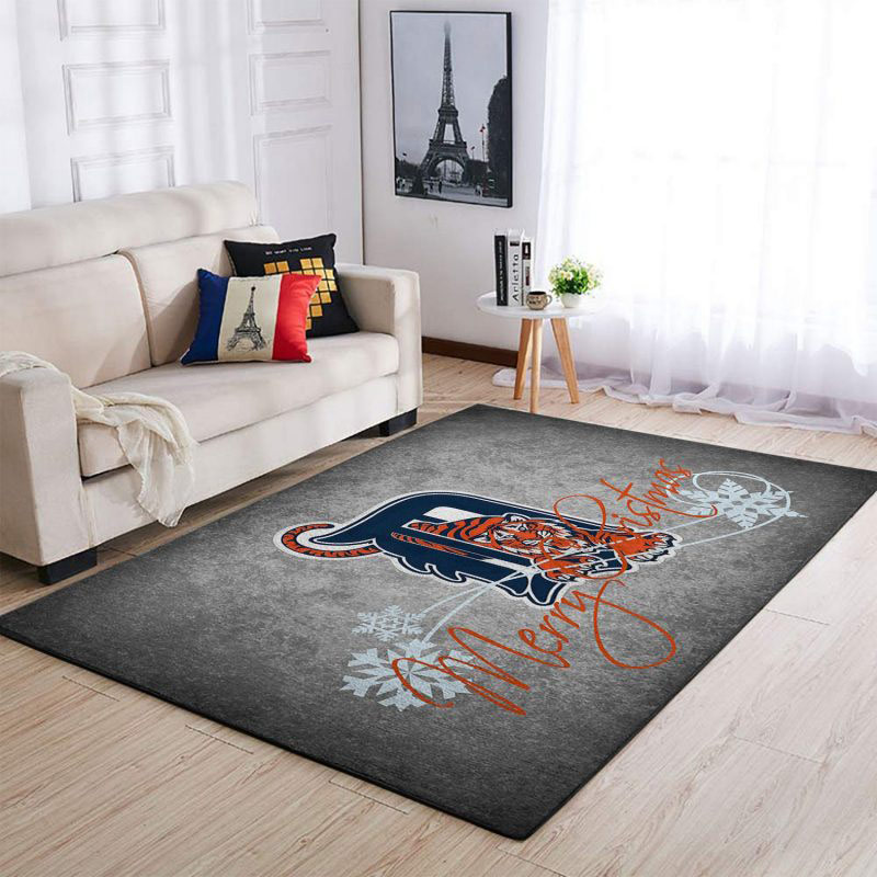 Detroit Tigers Area Rug MLB Area Rug Bedroom Rug Indoor Outdoor Rug Rectangle Carpet