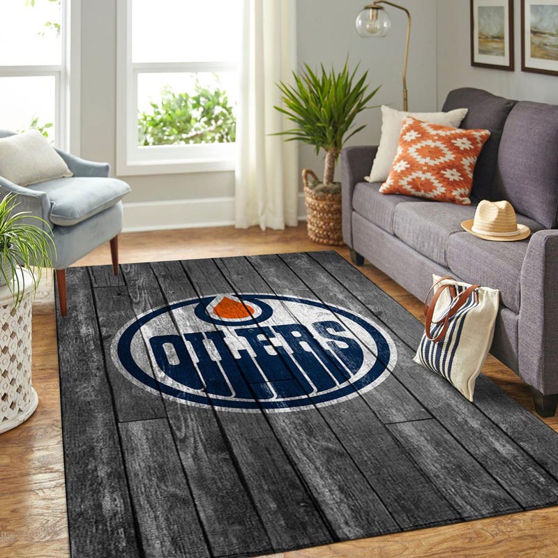 Edmonton Oilers Rug NHL Area Rug Bedroom Rug Outdoor Rug Rectangle Carpet
