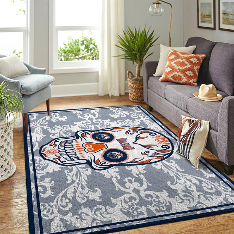 Edmonton Oilers Rug NHL Area Rug Bathroom Rug Indoor Rug Rectangle Carpet