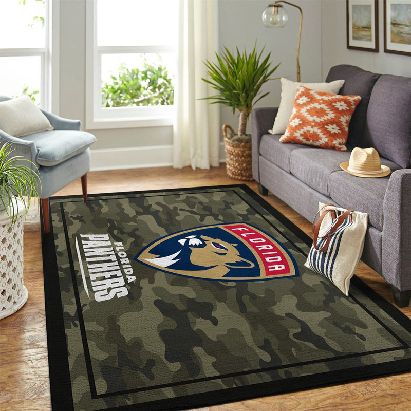 Florida Panthers Rug NHL Area Rug Dining Room Rugs Indoor Rug Rectangle Carpet