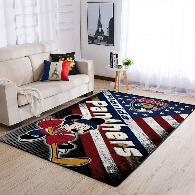 Florida Panthers Area Rug NHL Area Rug Living Room Rug Indoor Outdoor Rug Rectangle Carpet
