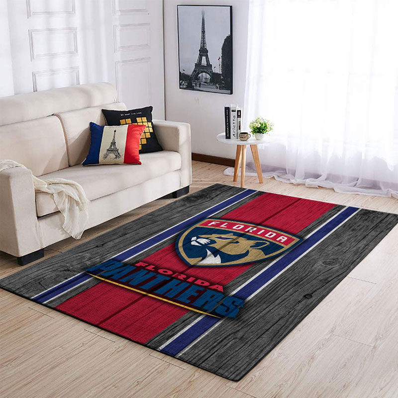 Florida Panthers Area Rug NHL Area Rug Bathroom Rug Outdoor Rug Rectangle Carpet