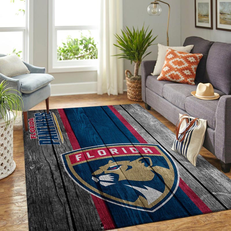 Florida Panthers Area Rug NHL Area Rug Living Room Area Rug Indoor Outdoor Rug Rectangle Carpet