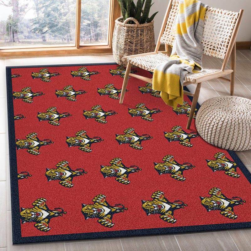 Florida Panthers Area Rug NHL Area Rug Bathroom Rugs Indoor Outdoor Rugs Rectangle Carpet