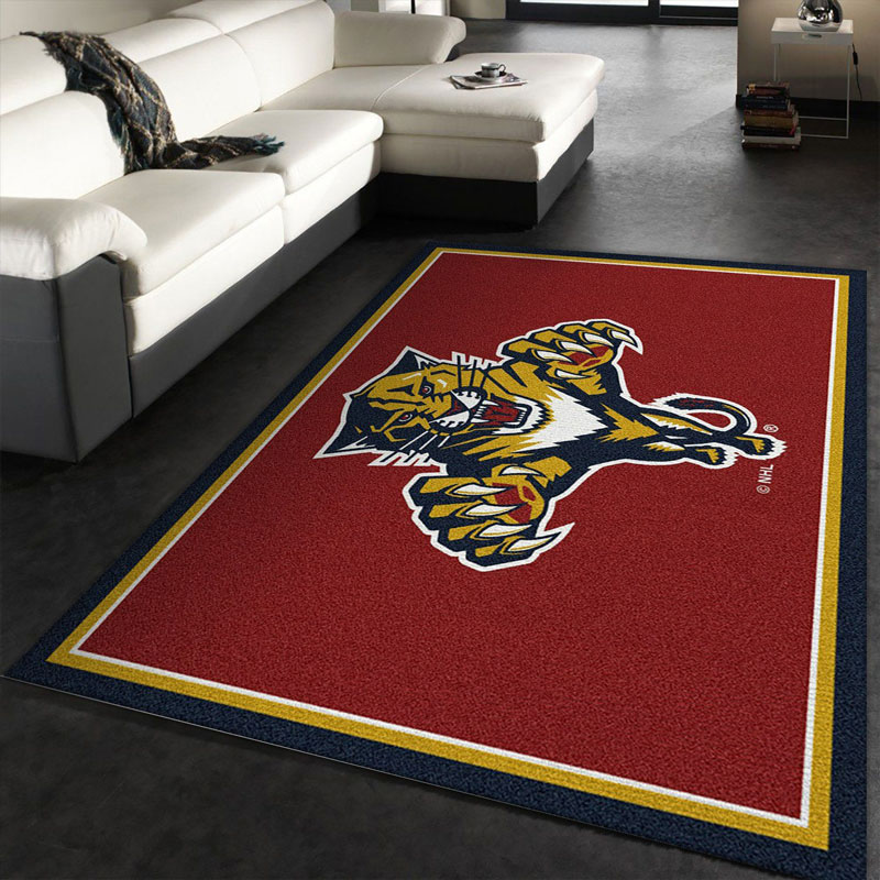 Florida Panthers Rug NHL Area Rug Bedroom Area Rug Indoor Outdoor Rug Rectangle Carpet