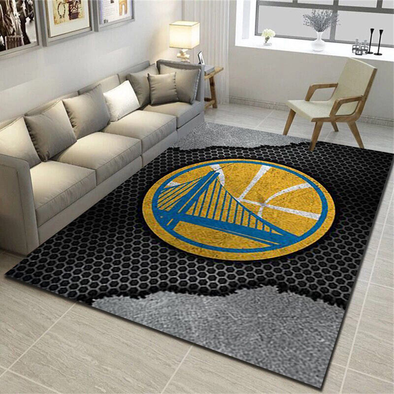 Golden State Warriors Rug NBA Area Rug Living Room Area Rug Indoor Rugs Rectangle Carpet