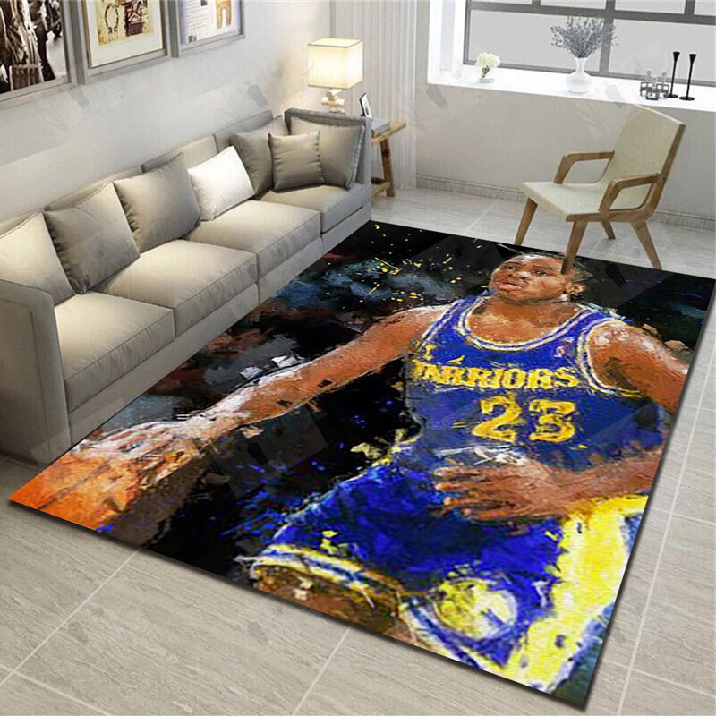 Golden State Warriors Area Rug NBA Area Rug Kitchen Rug Outdoor Rug Rectangle Carpet
