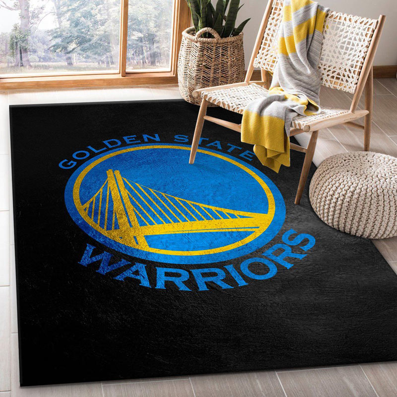 Golden State Warriors Rug NBA Area Rug Living Room Area Rug Indoor Outdoor Rug Rectangle Carpet