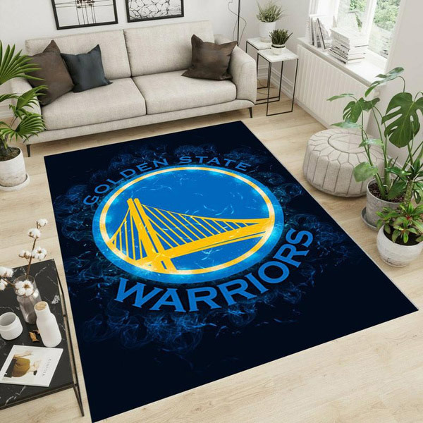 Golden State Warriors Rug NBA Area Rug Dining Room Rugs Indoor Outdoor Rug Rectangle Carpet
