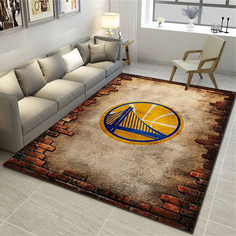 Golden State Warriors Rug NBA Area Rug Dining Room Rugs Indoor Outdoor Rugs Rectangle Carpet