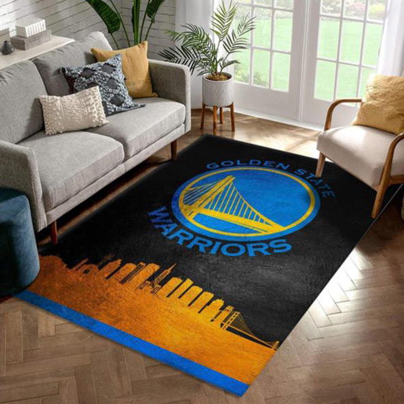 Golden State Warriors Rug NBA Area Rug Living Room Area Rug Outdoor Rug Rectangle Carpet