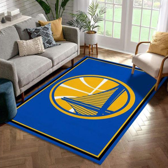 Golden State Warriors Rug NBA Area Rug Living Room Rug Outdoor Rug Rectangle Carpet