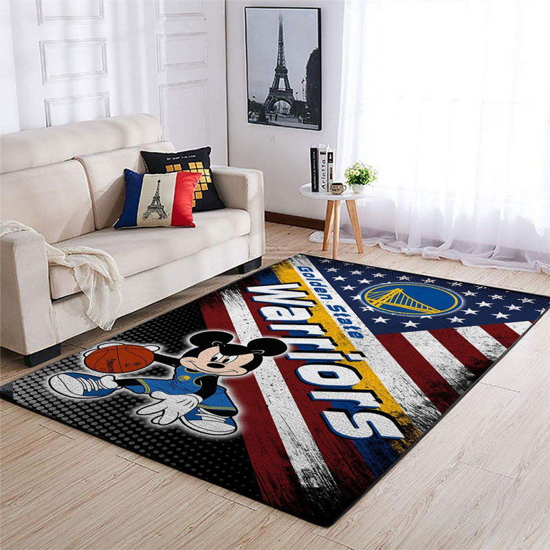 Golden State Warriors Rug NBA Area Rug Bedroom Area Rug Outdoor Rug Rectangle Carpet