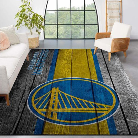 Golden State Warriors Area Rug NBA Area Rug Bathroom Rug Outdoor Rugs Rectangle Carpet