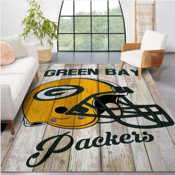 Green Bay Packers Rug NFL Area Rug Dining Room Rugs Outdoor Rugs Rectangle Carpet