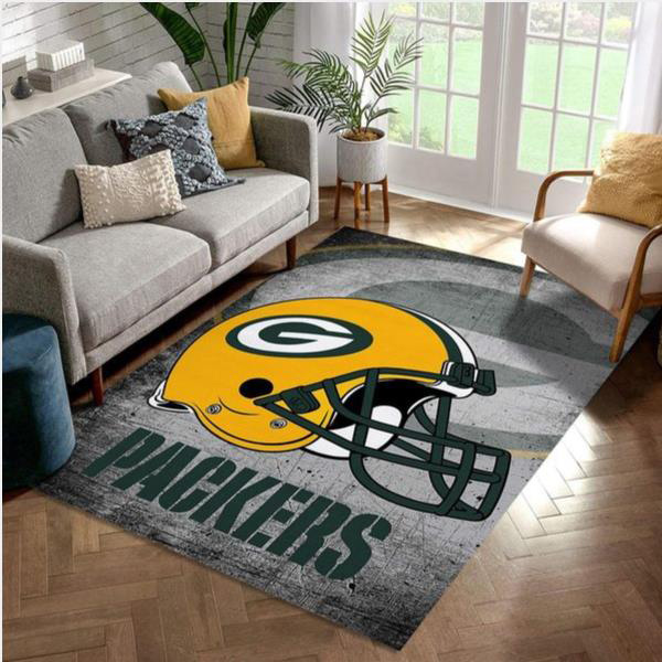 Green Bay Packers Area Rug NFL Area Rug Bedroom Area Rug Indoor Outdoor Rugs Rectangle Carpet