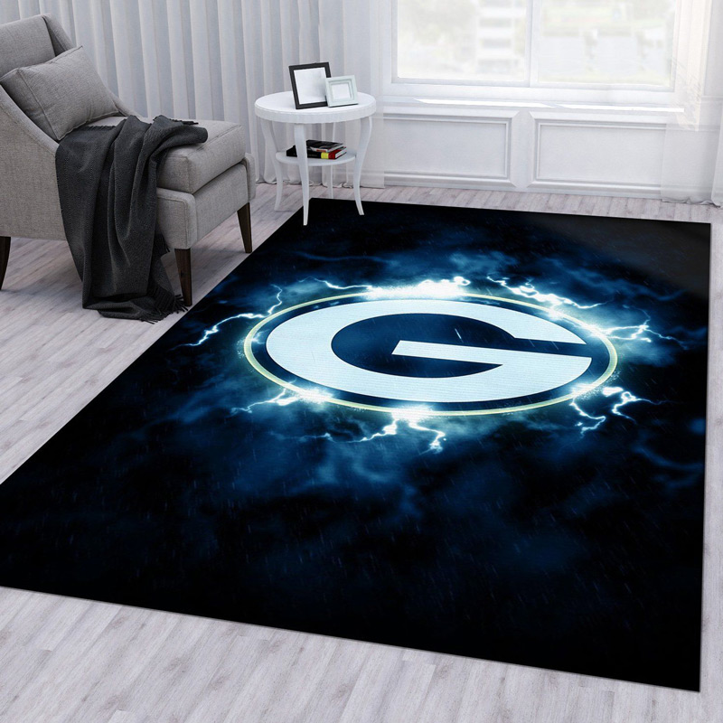 Green Bay Packers Rug NFL Area Rug Bedroom Area Rug Indoor Outdoor Rugs Rectangle Carpet