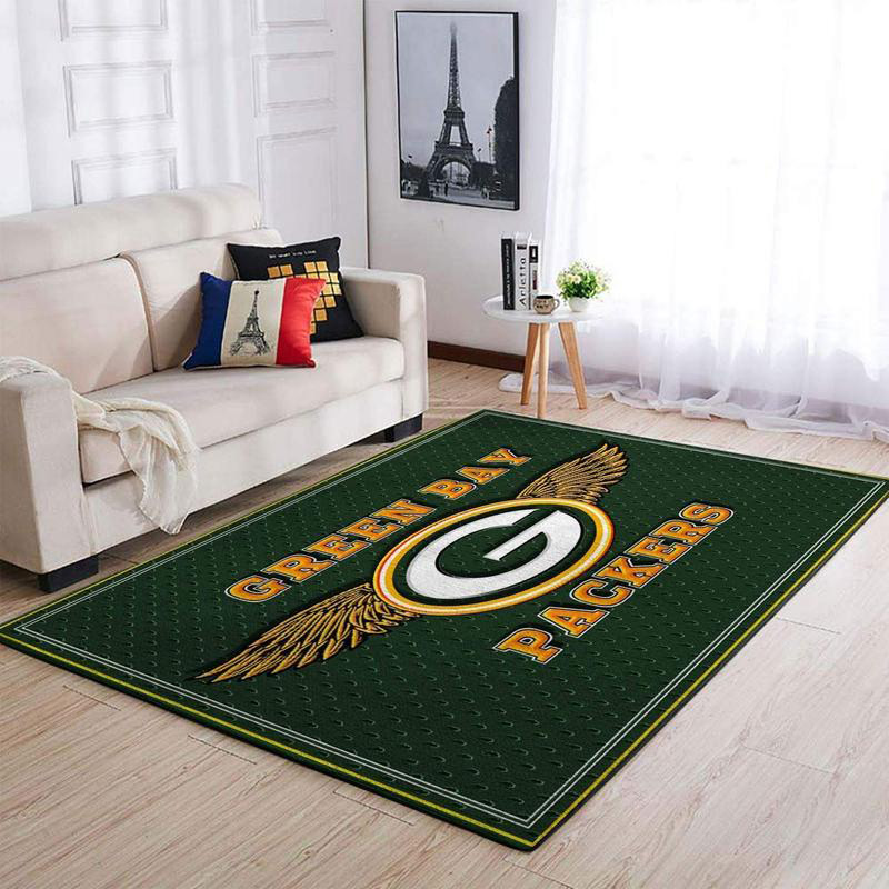 Green Bay Packers Rug NFL Area Rug Kitchen Rug Outdoor Rugs Rectangle Carpet