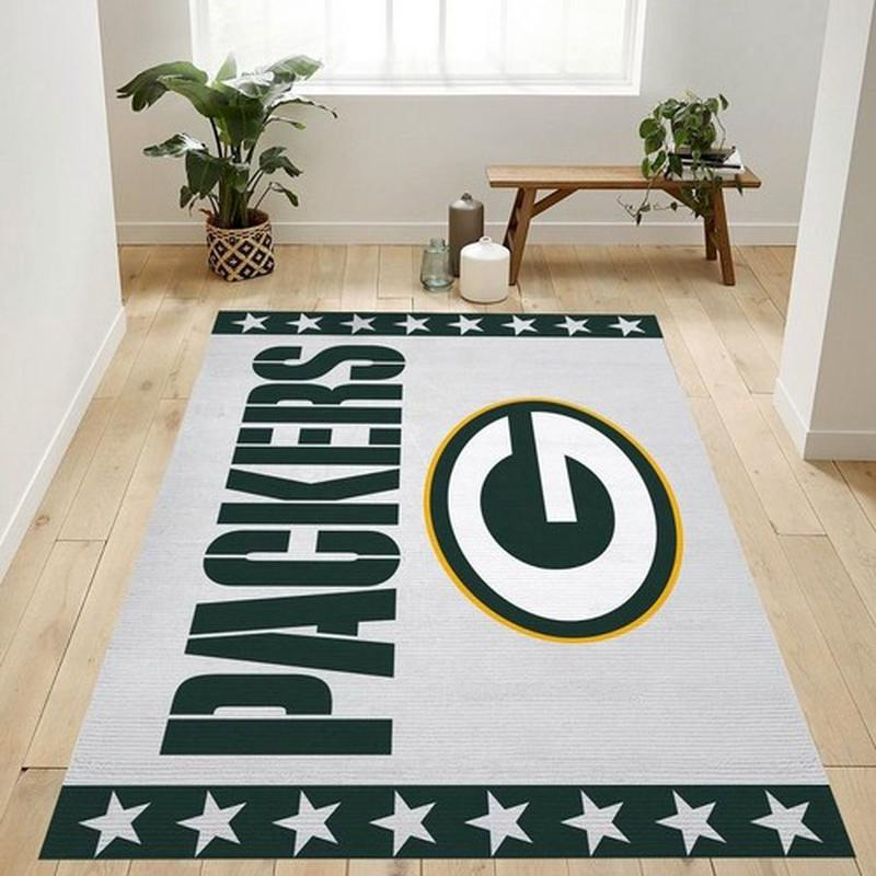 Green Bay Packers Rug NFL Area Rug Living Room Area Rug Outdoor Rugs Rectangle Carpet