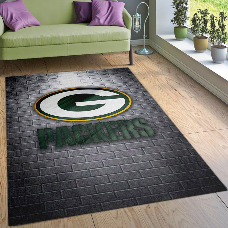 Green Bay Packers Area Rug NFL Area Rug Kitchen Rug Outdoor Rugs Rectangle Carpet